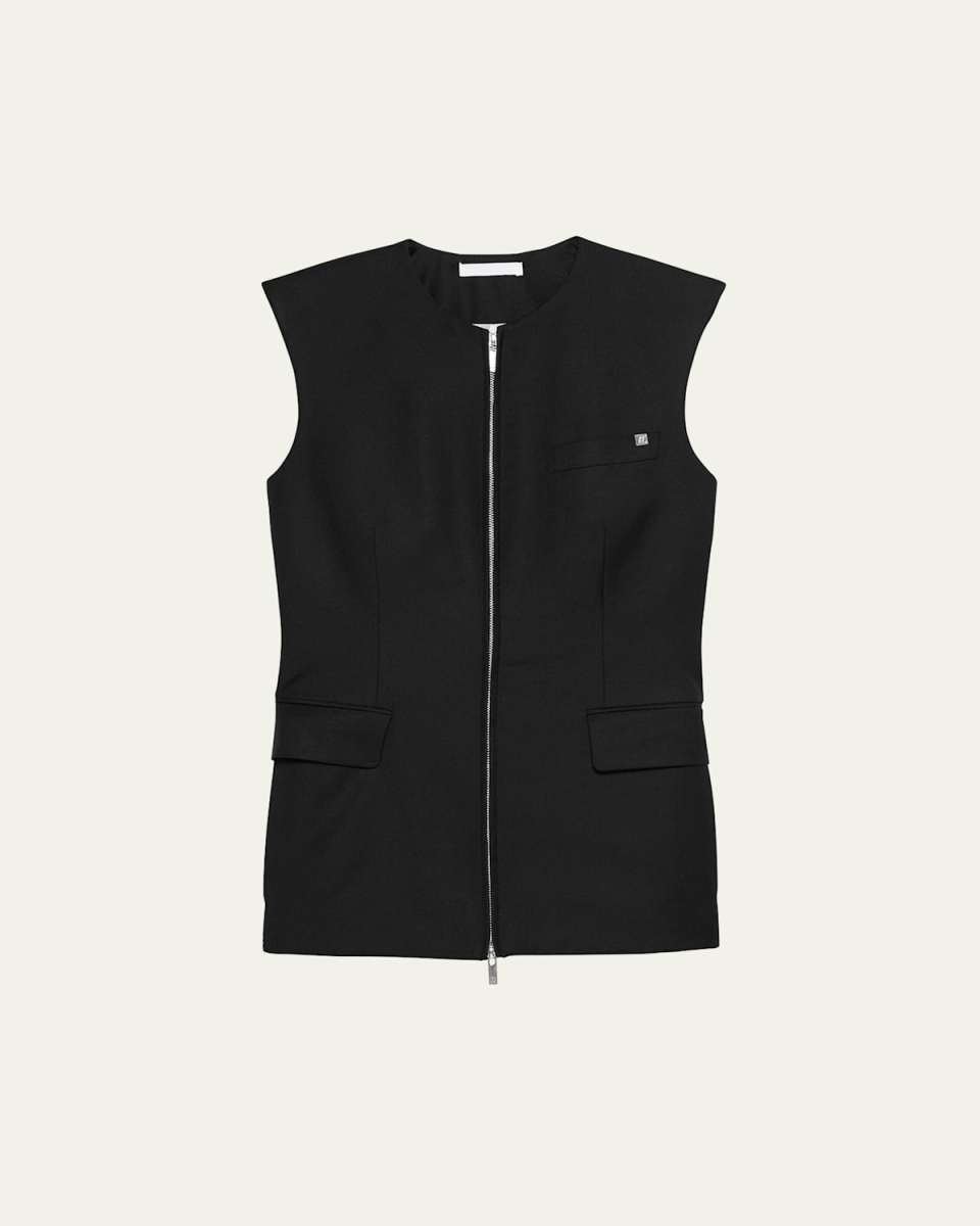 Zip Blazer Vest